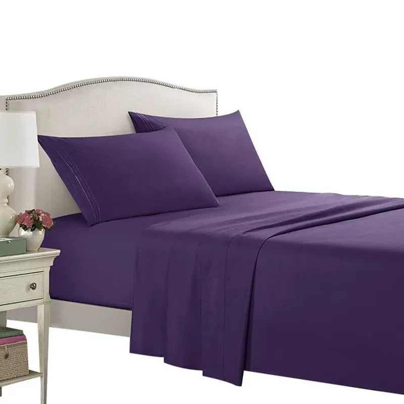 Hotel Cooling Bed Sheet 4 Sets Bedsheet Cover Queen/Double