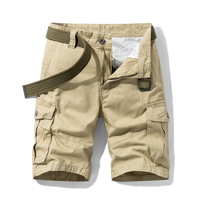 Summer Casual Shorts Men's Trendy Summer Loose Tooling Cotton Pants