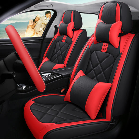 Suitable For Geely New Binyue All-inclusive Car Seat Cover Four Seasons Universal Leather Special Car Seat Cover Seat Cover