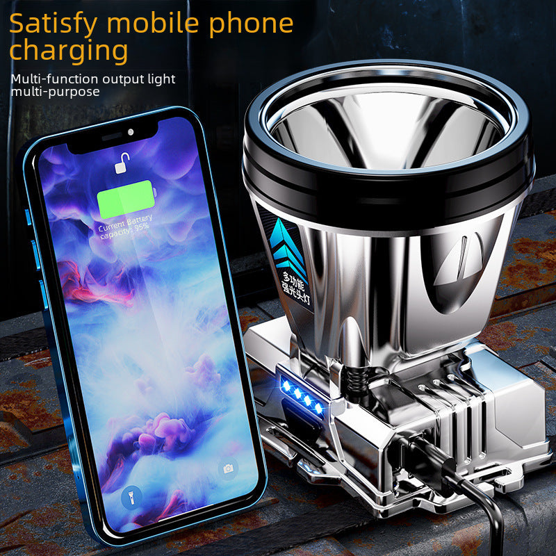 Explosions Strong Light Head Lamp Big Light Cup Outdoor Maintenance Emergency Long Endurance Wearing Miner's Lamp Led Electric Fishing Lamp