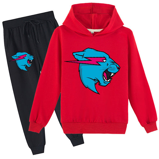 Mr. Beast Lightning Cat Jogger and Hoodie Set