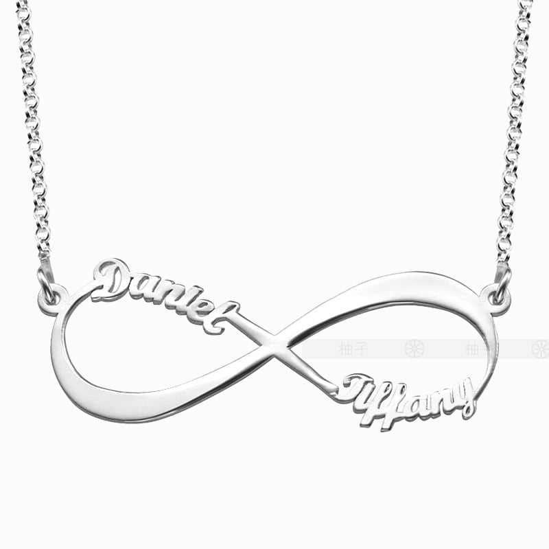 Spot Cross-border Unlimited Large Eight-character Diy Name Necklace Mother's Day Girlfriends Name Necklace Source Manufacturers Wholesale