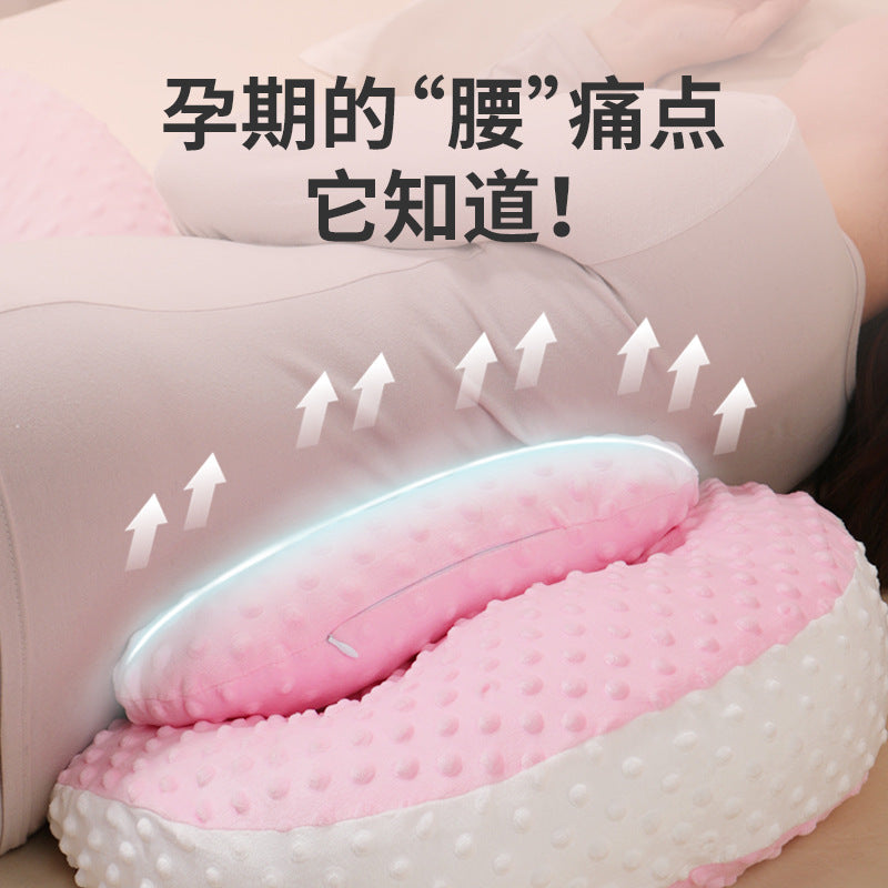Maternity Pillow Waist Support Side Sleeping Pillow Multifunctional U-shaped Pillow Sleeping Supplies Pillow Belly Support Side Sleeping Pillow Sleeping Cushion Polyester Cotton