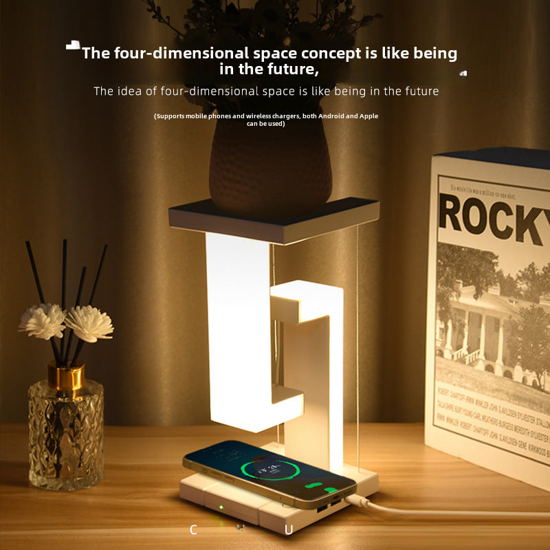 Chun Yan Ins Suspension Lamp Mobile Phone Wireless Charging Night Light Girlfriends Gift Creative New Bedside Lamp