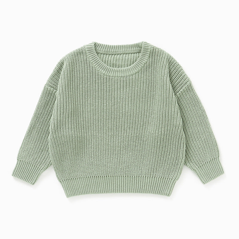 Cross-border Hot Selling Amazon Explosive Children's Autumn A Cotton Sweater Ins Nordic Style Boys And Girls Baby Hair