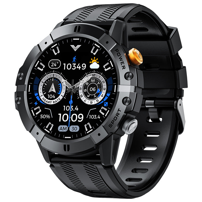 New C29 Bluetooth Call Smart Watch Outdoor Three-proof Blood Pressure Sports 1.52inch Round Screen Men's Watch