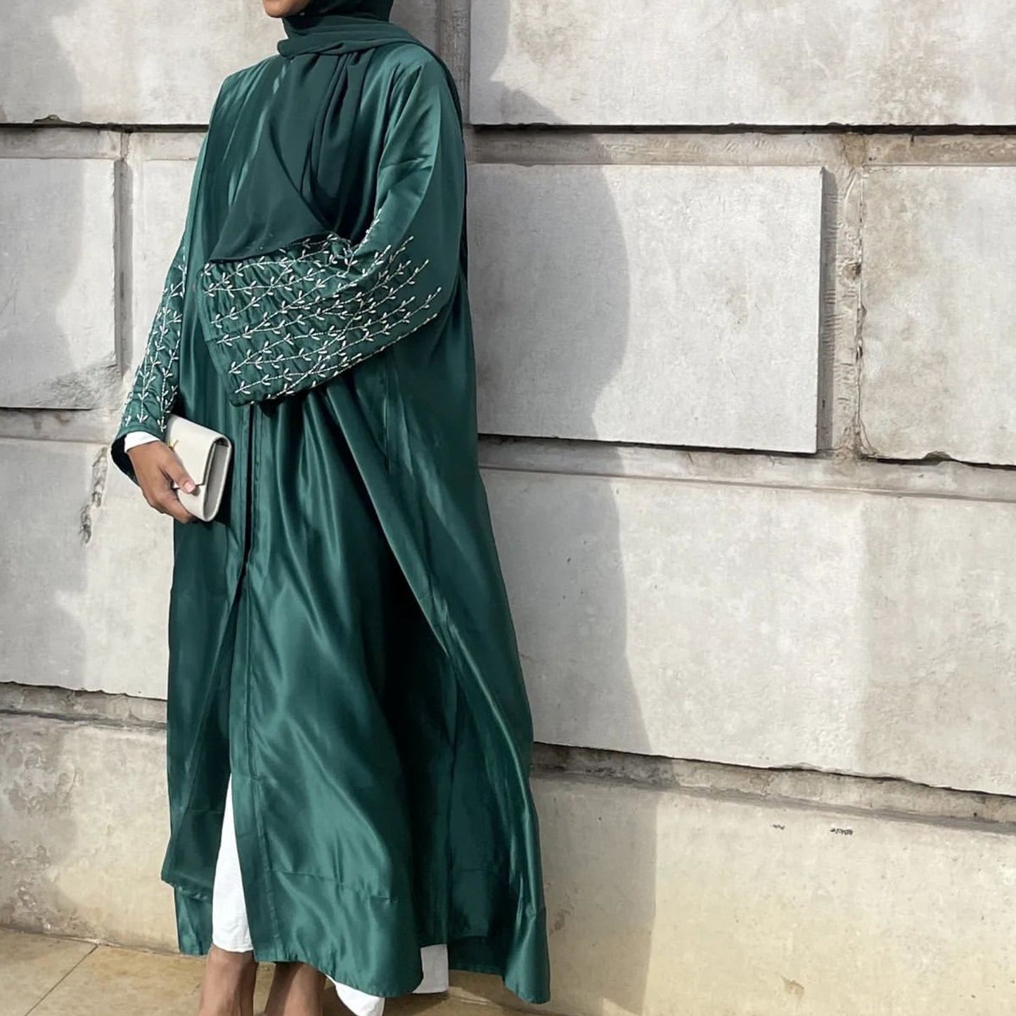Party Daily Solid Color Handmade Beading Dress Robe LR612