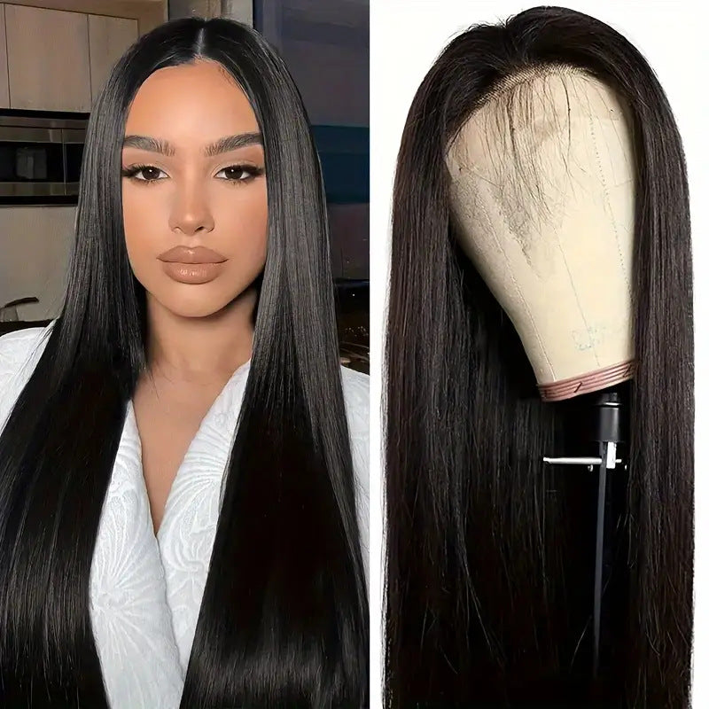 Fashion Front Lace Straight Hair African Hot Selling Medium Straight Hair Wig