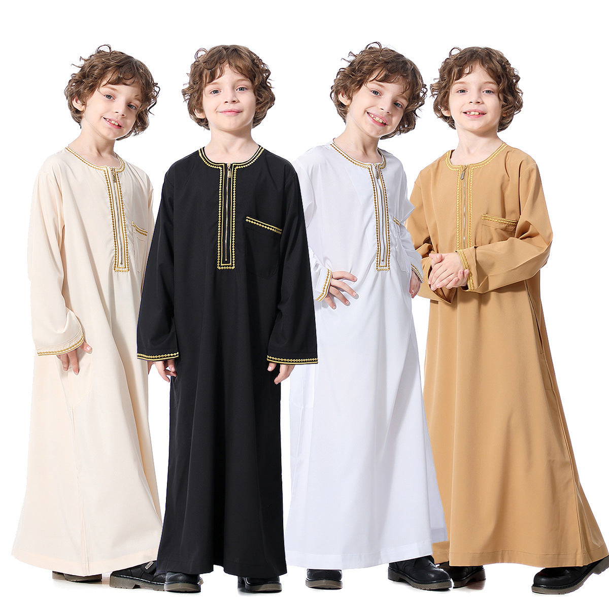 2023 Boys Robe Foreign Trade New Children Middle East Teenagers Boys Robe AliExpress One-piece Delivery In Stock