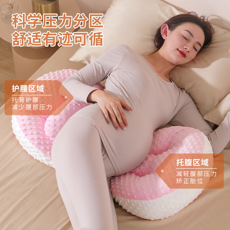 Maternity Pillow Waist Support Side Sleeping Pillow Multifunctional U-shaped Pillow Sleeping Supplies Pillow Belly Support Side Sleeping Pillow Sleeping Cushion Polyester Cotton