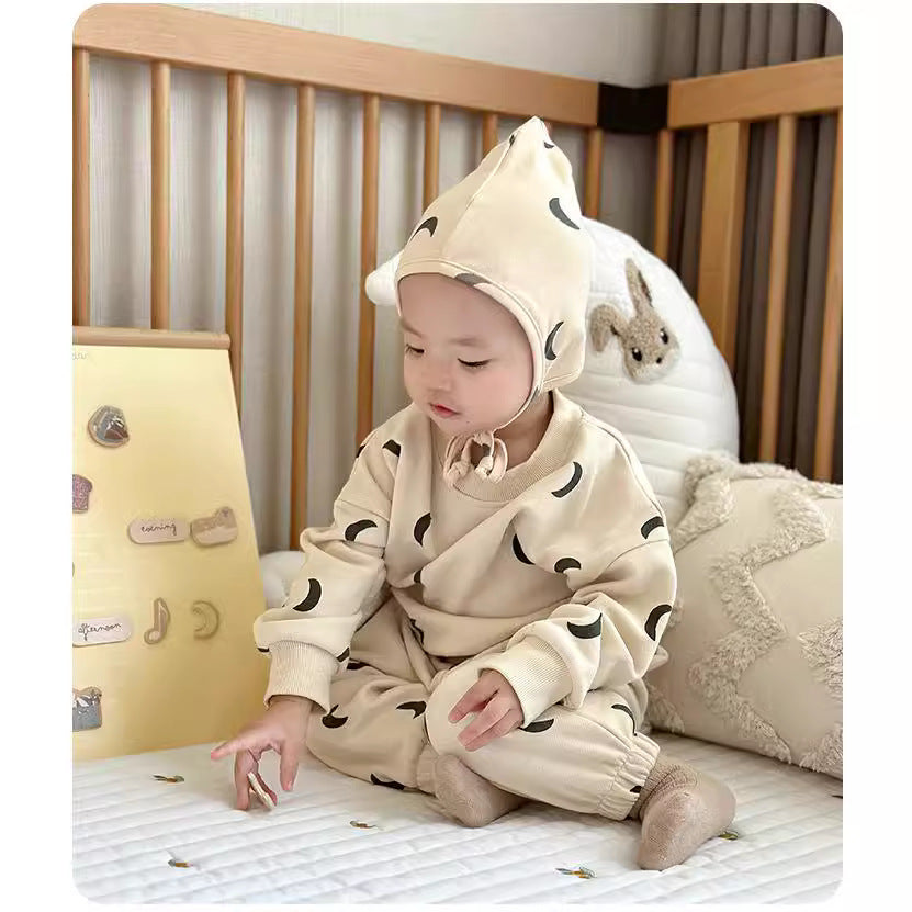 Boys' Sports Suit Children's Spring And Autumn Suit Class A Spring Sportswear Girl's Sweatshirt Pants Two-piece Set