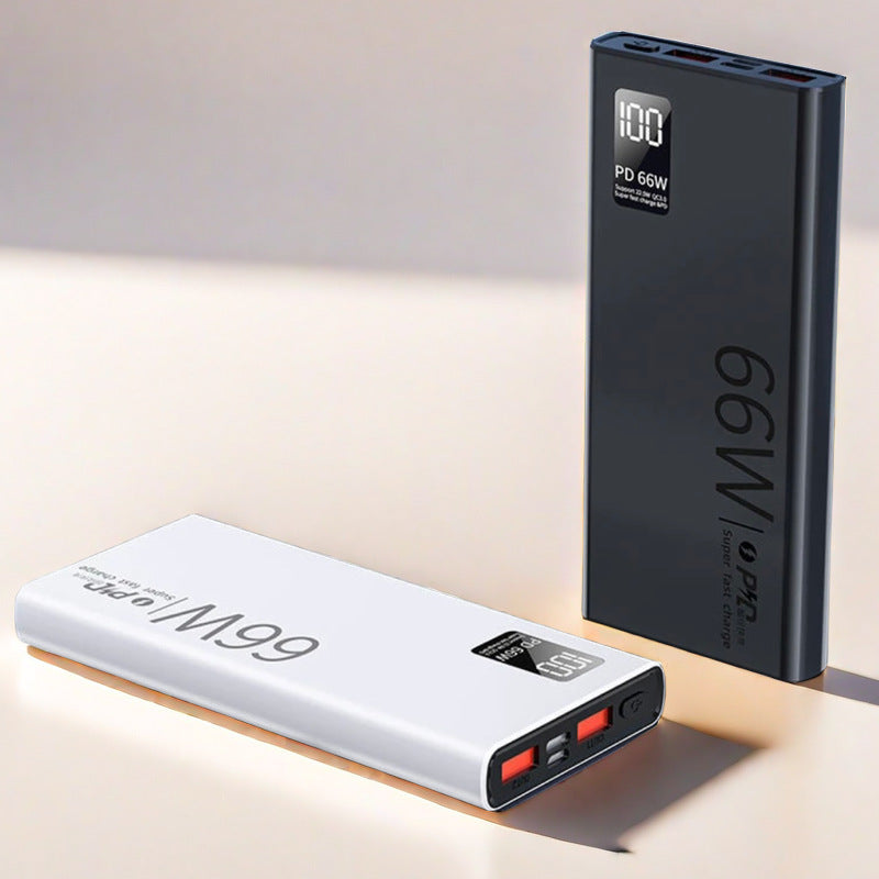 New 66W Two-way Super Fast Charging 20000 MA Large Capacity Ultra-thin Fast Charging Charging Treasure Gift Printing