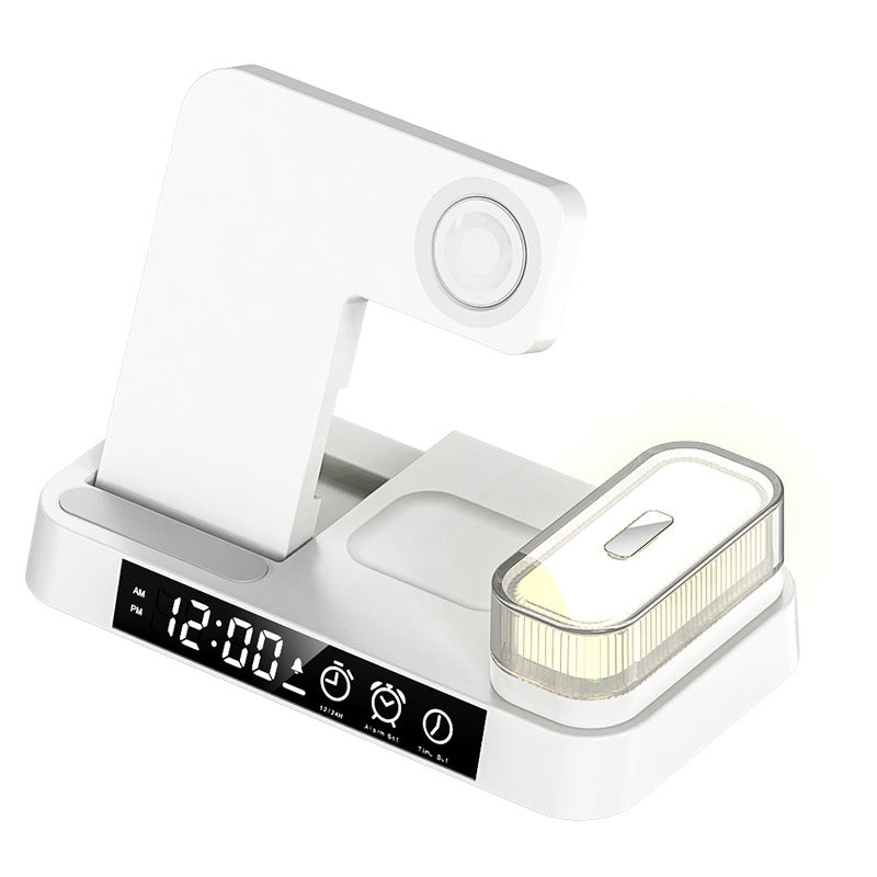 Source Factory Three-in-one MagSafe Magnetic Wireless Charger 30W Fast Charging Desktop Night Light For Apple