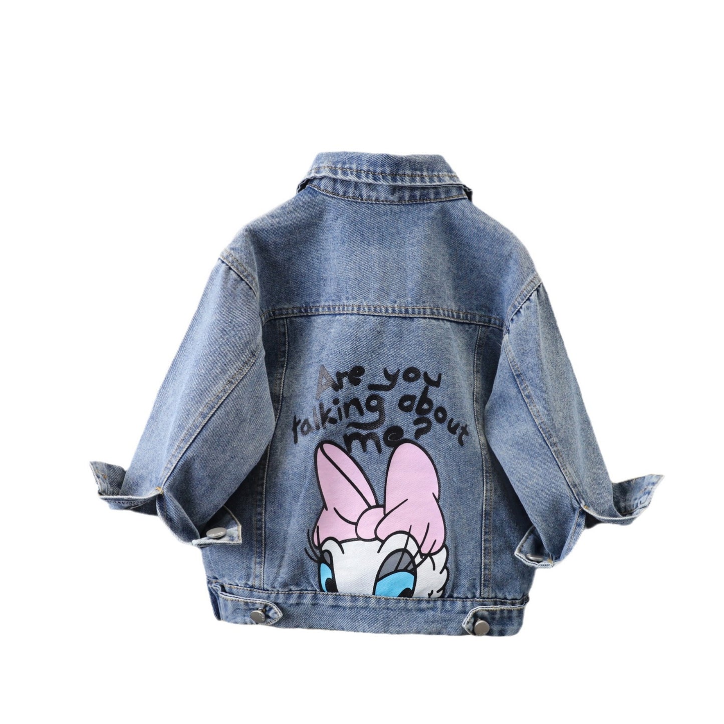 Girls' Denim Coat 2024 New Style Baby Girls' Clothes Western Style Spring And Autumn Clothes Baby Children's Autumn Coat Foreign Trade