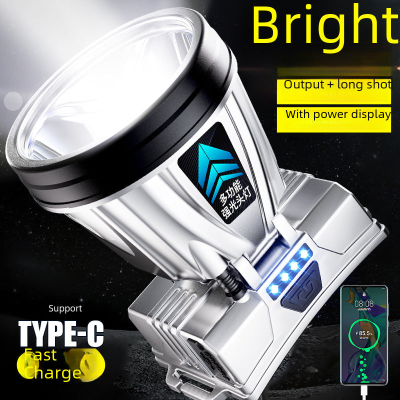 Explosions Strong Light Head Lamp Big Light Cup Outdoor Maintenance Emergency Long Endurance Wearing Miner's Lamp Led Electric Fishing Lamp