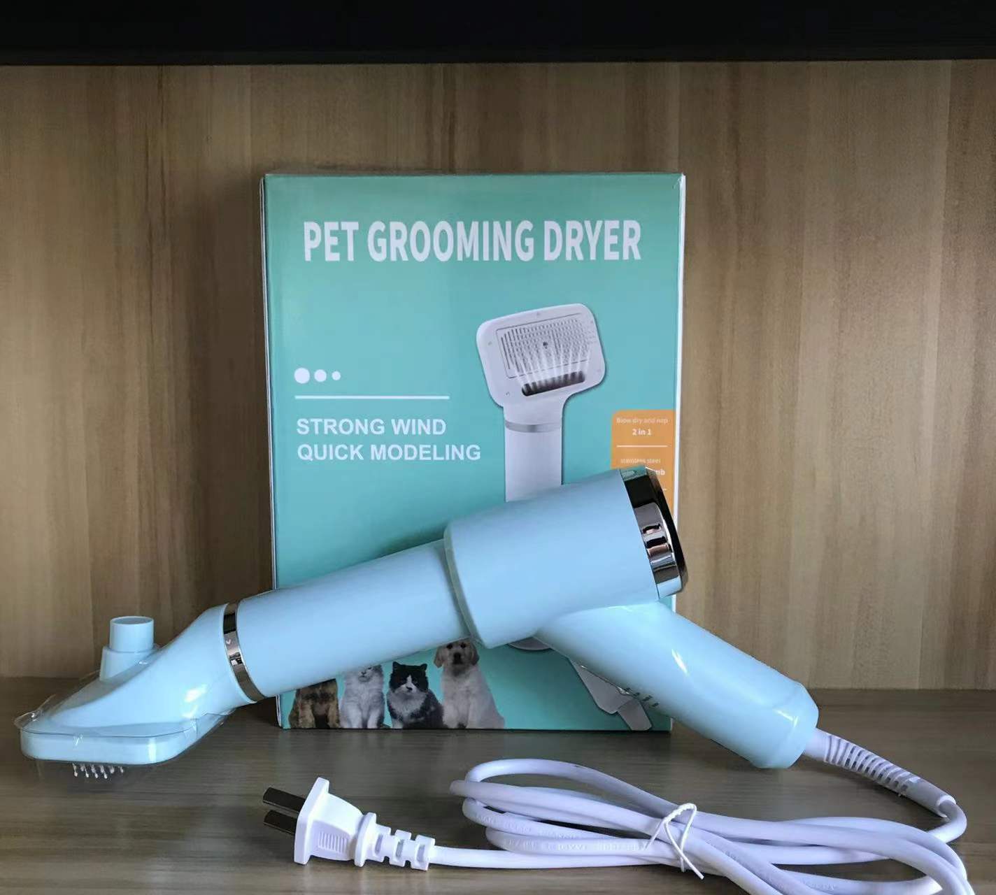 Pet Hair Comb Pet Hair Dryer Dog Cat Hair Dryer Electric Cleaning Beauty Pet Comb Hot Air Comb
