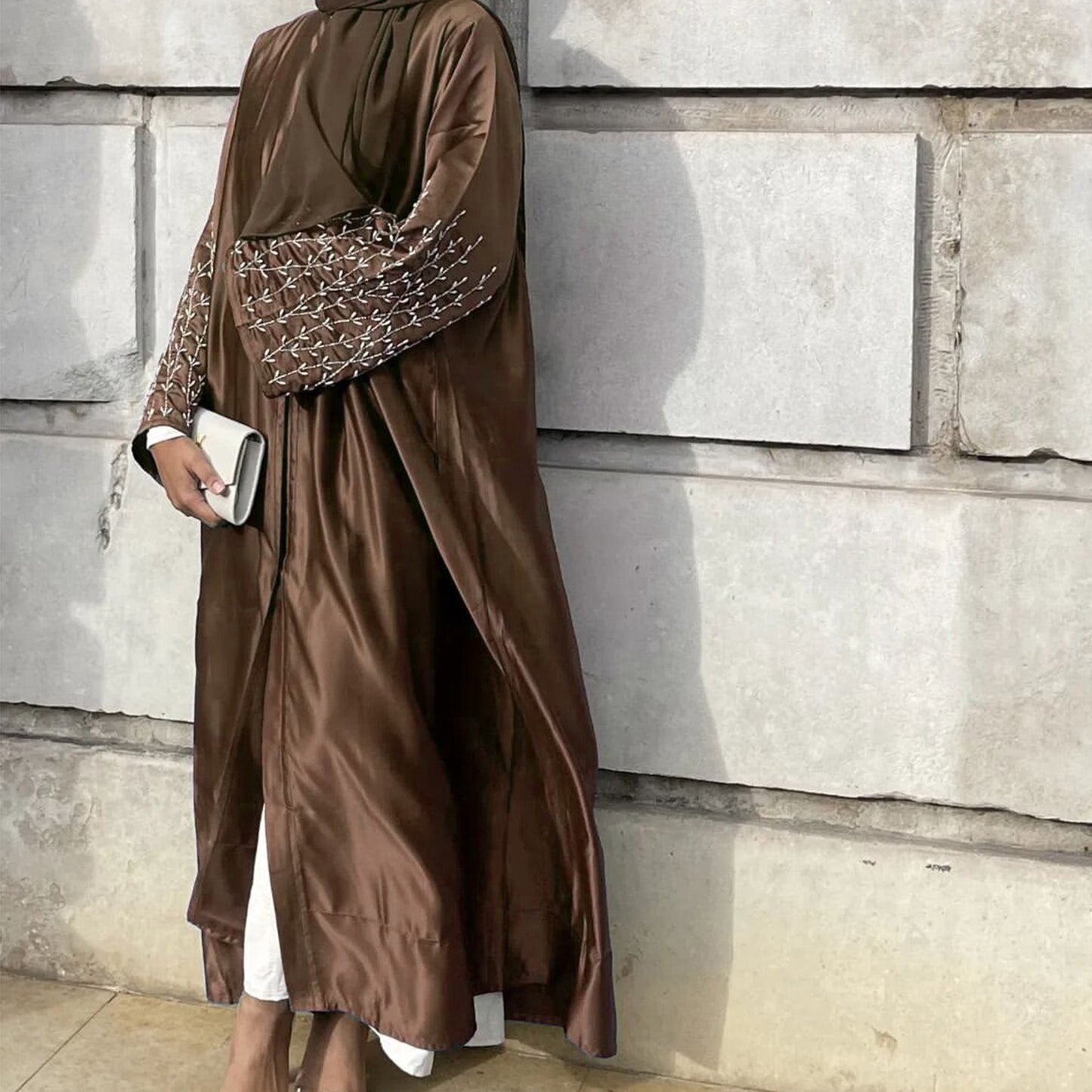 Party Daily Solid Color Handmade Beading Dress Robe LR612