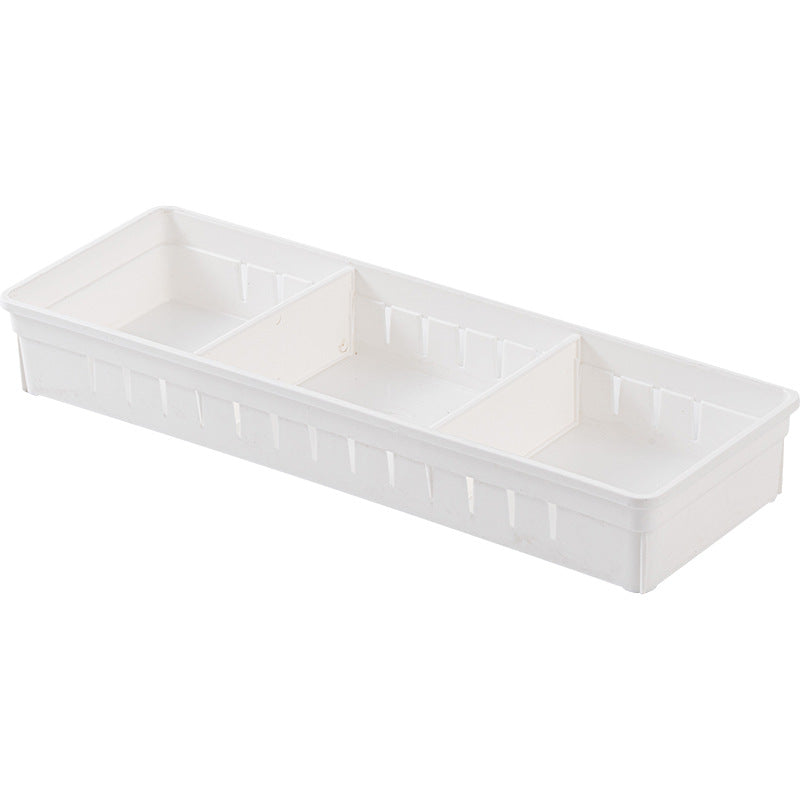 Drawer Classification Storage Box Kitchen Tableware Compartment Box Multi-functional Stationery Sundries Sorting Box Transparent Plastic Partition