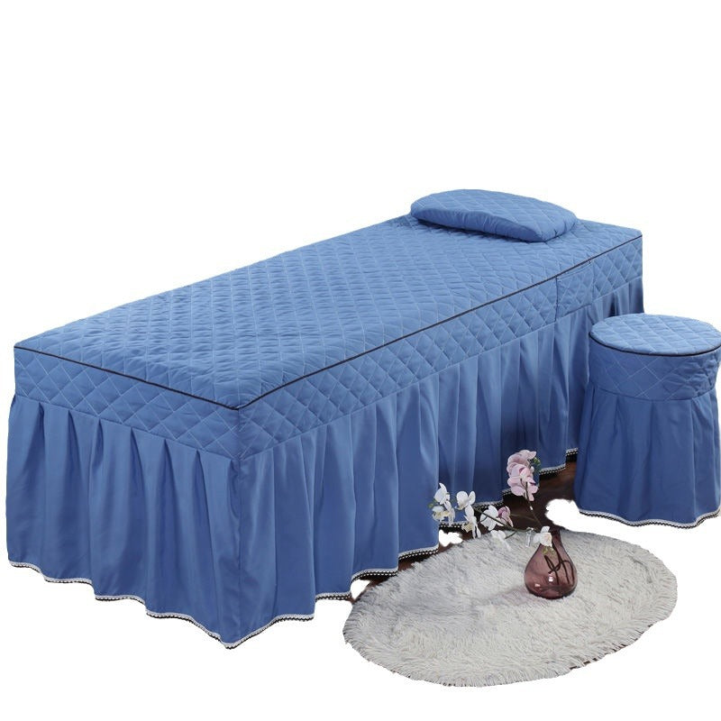 F1w New Beauty Bed Cover Single Piece With Holes Beauty Salon Bed Cover Massage Massage Foot Massage Bath Hospital Bed Skirt Can Be Used