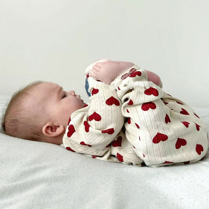 Baby's Long Sleeve Bag Fart Clothes 2025 Spring And Summer Denmark KS Same Love Newborn Body Clothes Baby's Home Climbing Clothes