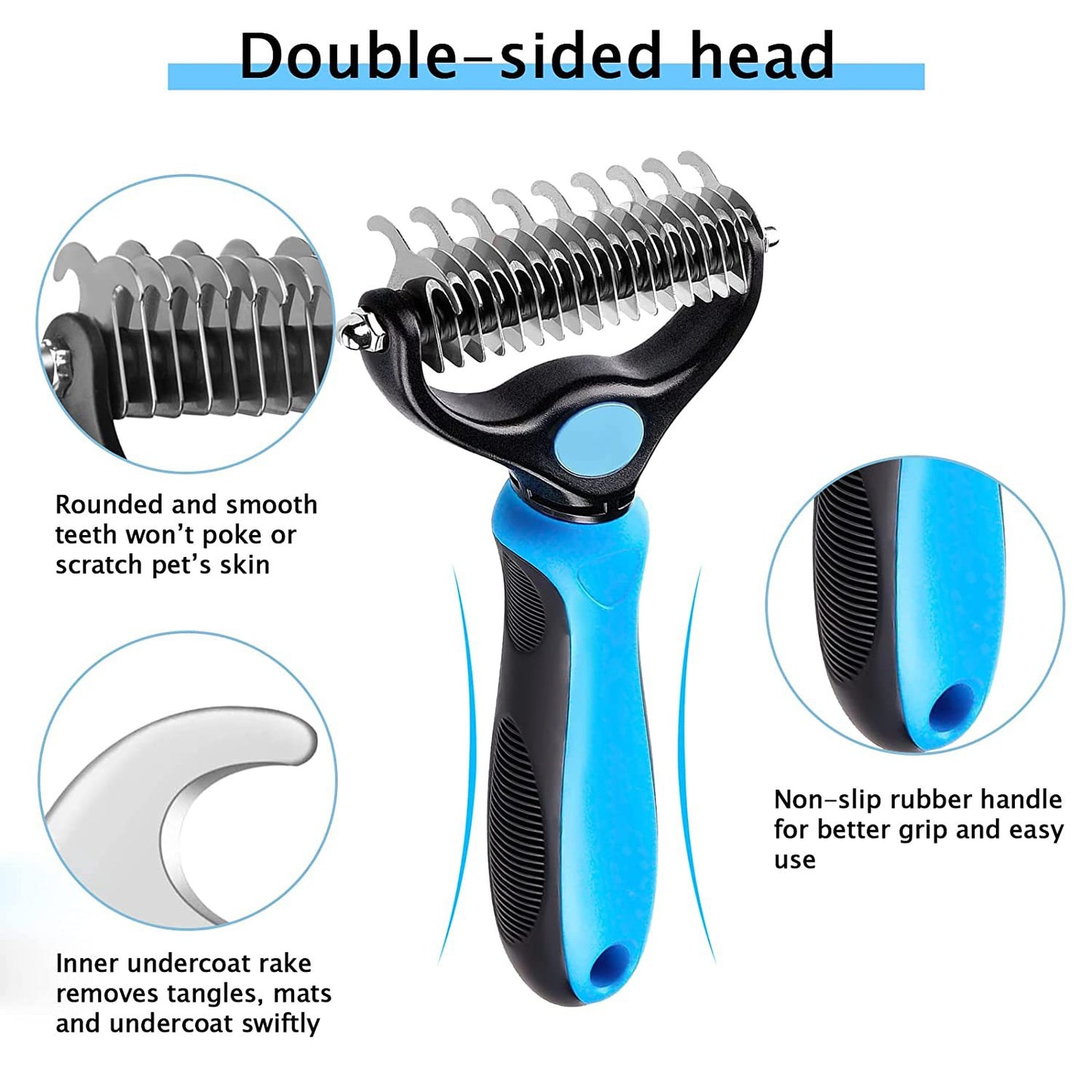 Pet Knotting Comb Dog Knotting Knife Hair Removal Nail Rake Comb Stainless Steel Dog Comb Long-haired Cat And Dog Special