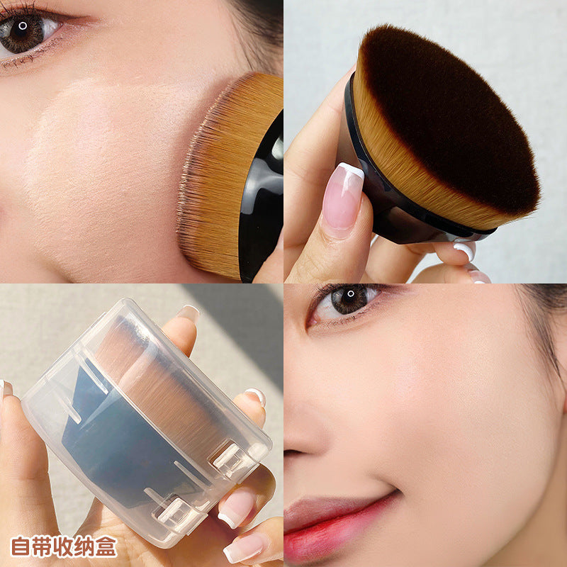 New No. 55 Foundation Brush Flat Head No Trace No Powder Makeup Brush Petal Net Red Magic Foundation Brush Super Soft
