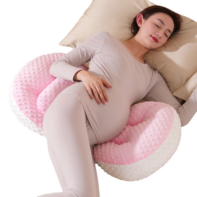 Maternity Pillow Waist Support Side Sleeping Pillow Multifunctional U-shaped Pillow Sleeping Supplies Pillow Belly Support Side Sleeping Pillow Sleeping Cushion Polyester Cotton