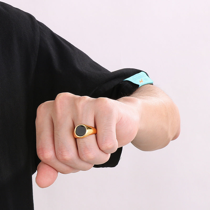 Niche Classic Fashion Polished Ring