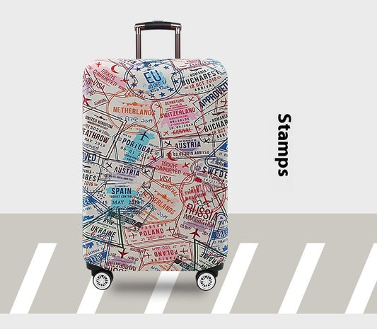 Thickening And Wear-resistant Elastic Trunk Cover Luggage Protective Trolley Travel Leather Dust Cover