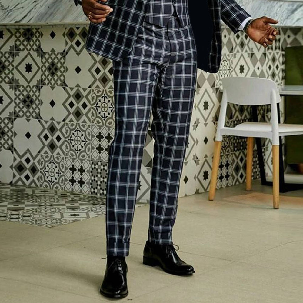 Men's Casual Check Top Pants Two Piece Set. WAS £80 NOW £49.99 ONLY.