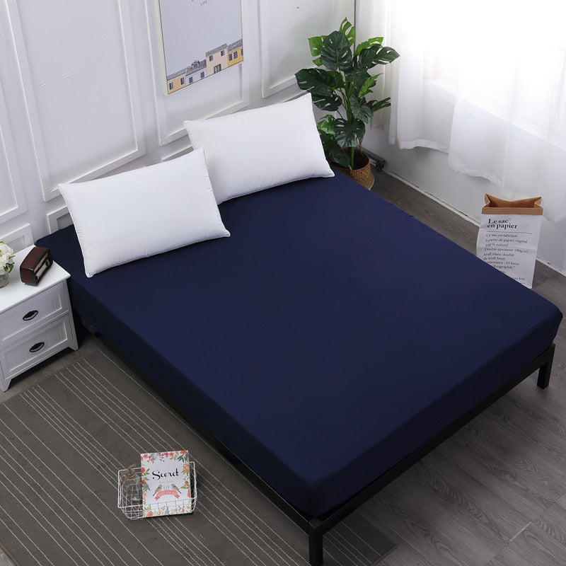 Solid Color Brushed Bed Sheet Shrimp Peel Non-balling Bed Bag Non-fading Cleaning Pad Mattress Protector