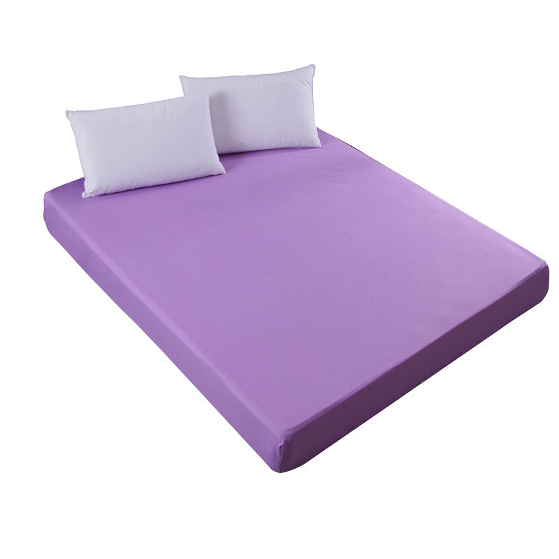 Solid Color Brushed Bed Sheet Shrimp Peel Non-balling Bed Bag Non-fading Cleaning Pad Mattress Protector