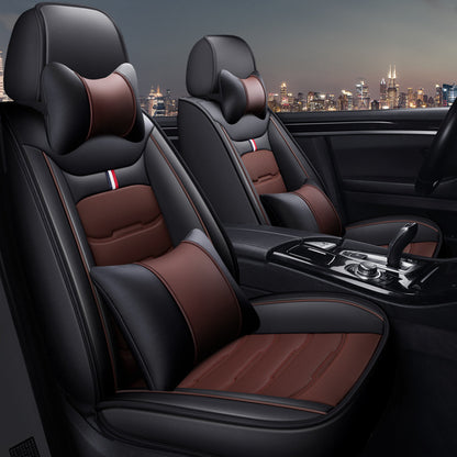 Foreign Trade Wholesale Car Seat Cushion Leather Seat Cushion Full Set Of Four Seasons Universal New Seat Cover Fully Enclosed Seat Cover