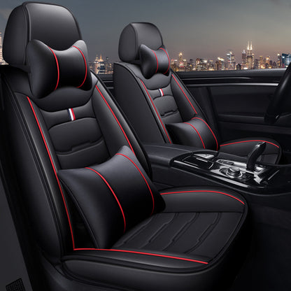 Foreign Trade Wholesale Car Seat Cushion Leather Seat Cushion Full Set Of Four Seasons Universal New Seat Cover Fully Enclosed Seat Cover