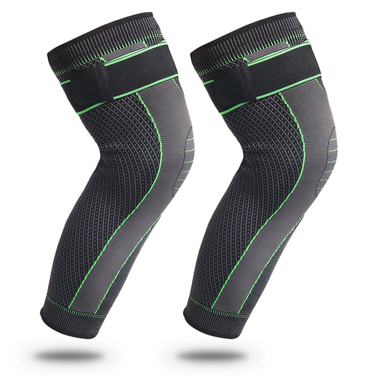 Knitted Straps, Pressurized Sports, Extended Knee Pads, Men&#039;s And Women&#039;s Autumn And Winter Protection, Calf Basketball Football Warm Knee Pads