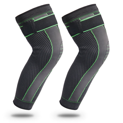 Knitted Straps, Pressurized Sports, Extended Knee Pads, Men&#039;s And Women&#039;s Autumn And Winter Protection, Calf Basketball Football Warm Knee Pads