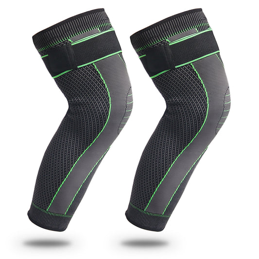 Knitted Straps, Pressurized Sports, Extended Knee Pads, Men&#039;s And Women&#039;s Autumn And Winter Protection, Calf Basketball Football Warm Knee Pads
