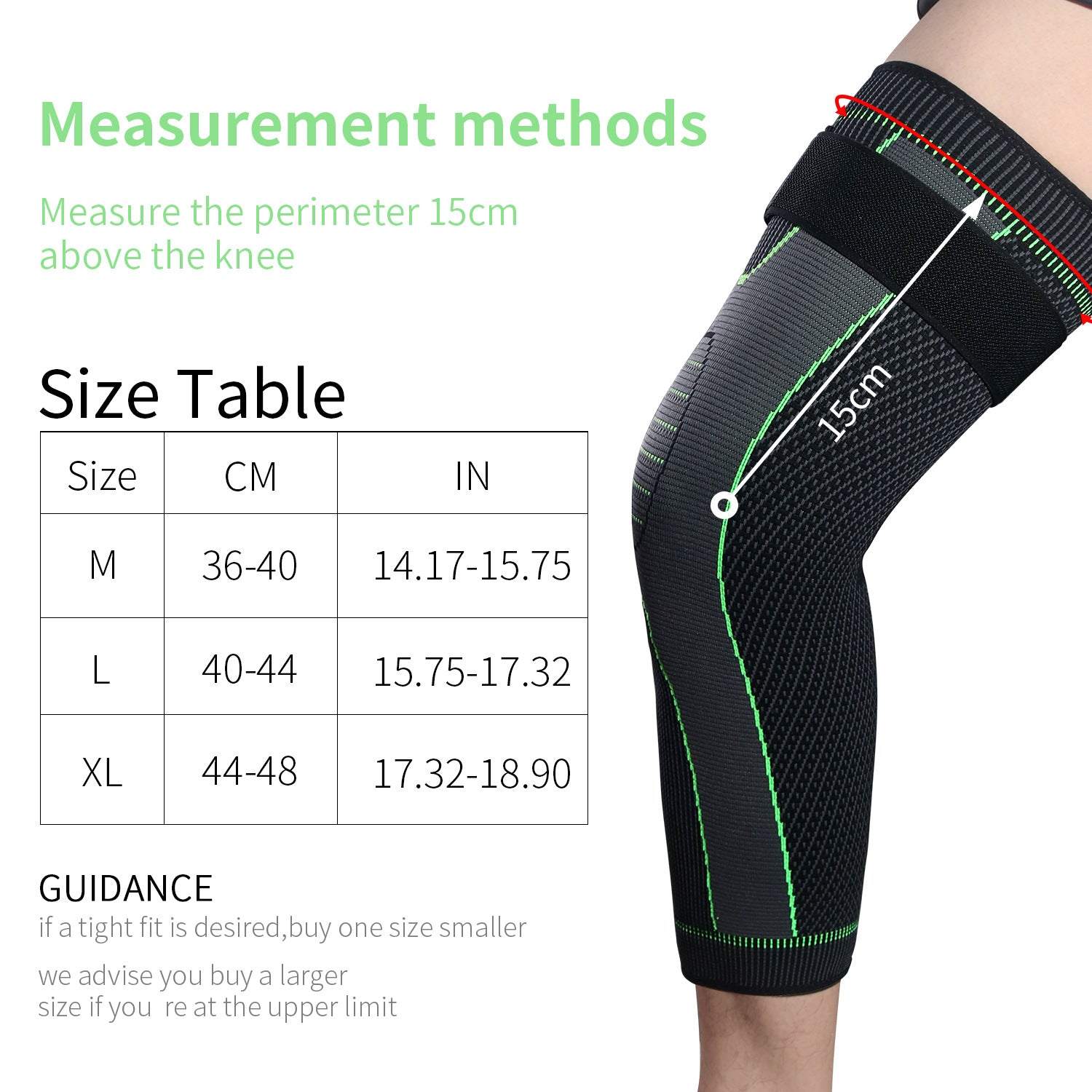 Knitted Straps, Pressurized Sports, Extended Knee Pads, Men&#039;s And Women&#039;s Autumn And Winter Protection, Calf Basketball Football Warm Knee Pads