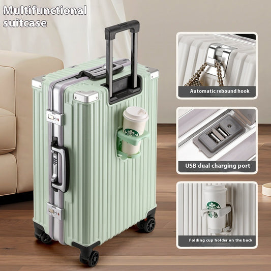 Trolley Password Universal Wheel Aluminium Frame Large Capacity Luggage. WAS £110 NOW £79.99