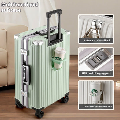 Trolley Password Universal Wheel Aluminium Frame Large Capacity Luggage. WAS £110 NOW £79.99