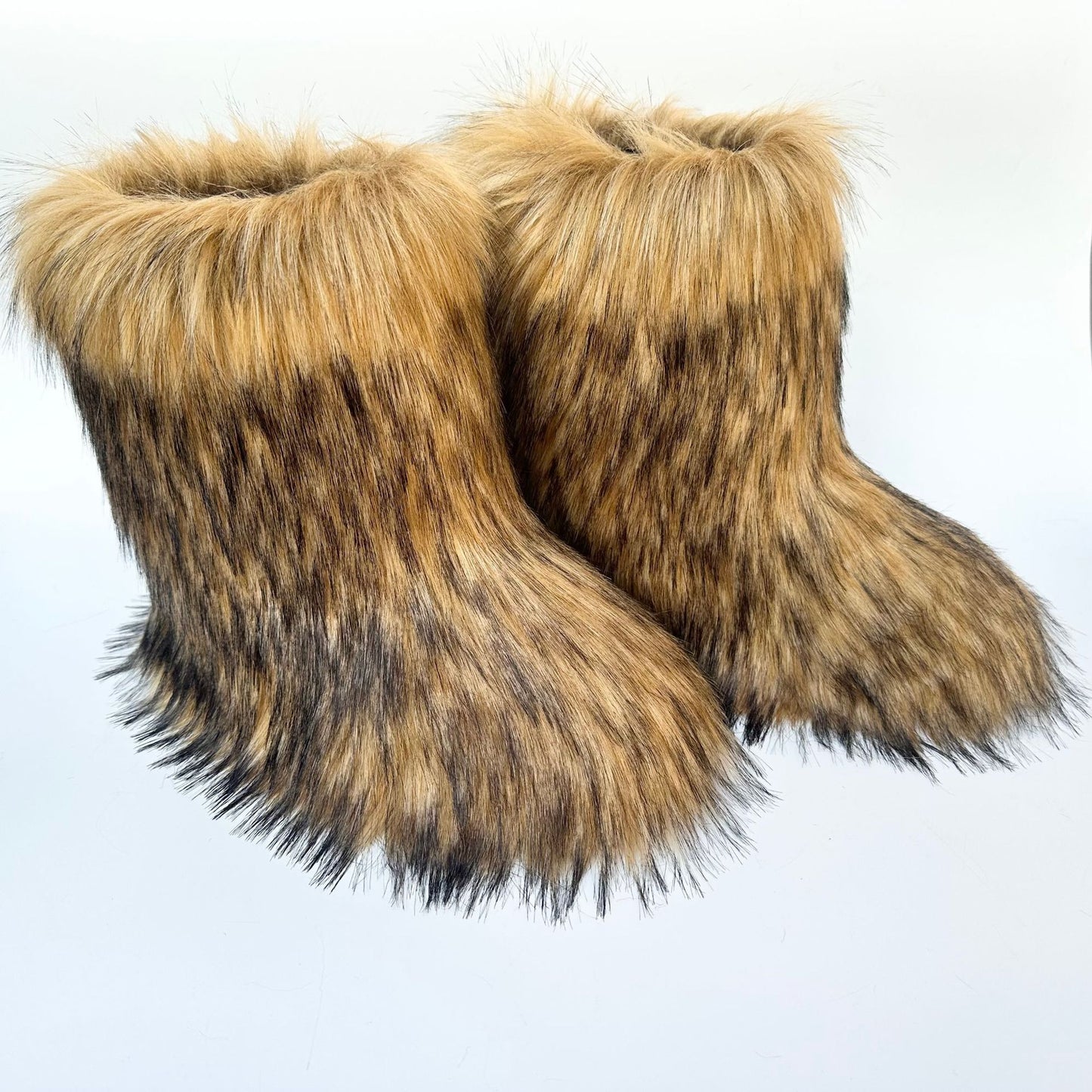 Thickened Plus Size Mid-calf Furry Fur Clothing Snow Boots