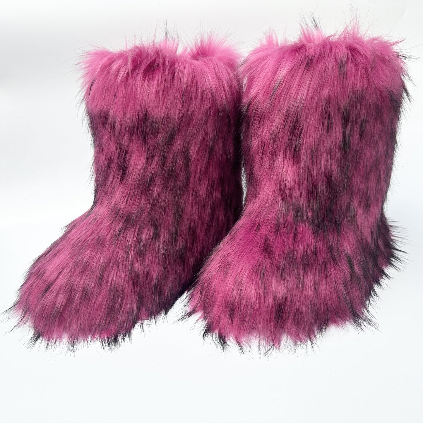 Thickened Plus Size Mid-calf Furry Fur Clothing Snow Boots