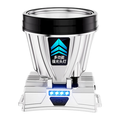 Explosions Strong Light Head Lamp Big Light Cup Outdoor Maintenance Emergency Long Endurance Wearing Miner&#039;s Lamp Led Electric Fishing Lamp