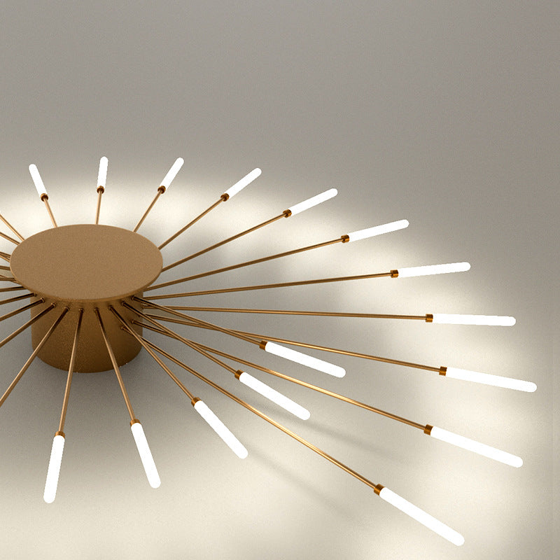 Zhongshan Lamps Simple Living Room Lamp Ceiling Lamp Hall High-class Restaurant Bedroom Vortex Fireworks LED Ceiling Lamp