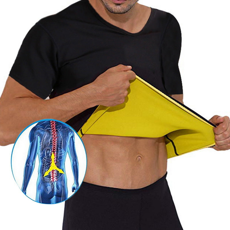 Body Shaper Fitness Sports T-shirt with Abdomen Corset