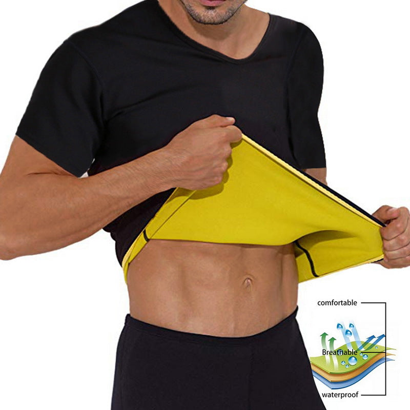 Body Shaper Fitness Sports T-shirt with Abdomen Corset