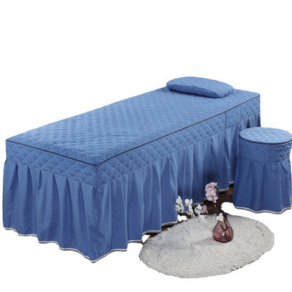 F1w New Beauty Bed Cover Single Piece With Holes Beauty Salon Bed Cover Massage Massage Foot Massage Bath Hospital Bed Skirt Can Be Used