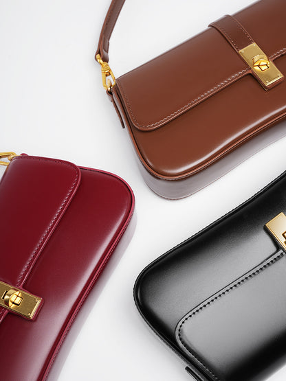 Cowhide High Quality Niche Baguette Bag High-end Underarm Bag Women&#039;s Bag 2024 New All-match Shoulder Crossbody Bag
