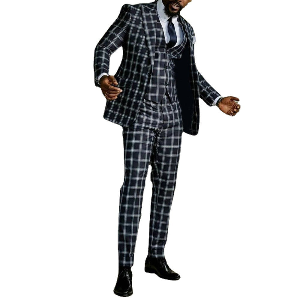 Men's Casual Check Top Pants Two Piece Set. WAS £80 NOW £49.99 ONLY.