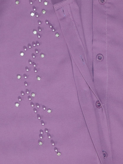 Elegant Beaded Cardigan Dress Long Skirt With Belt, Without Headscarf